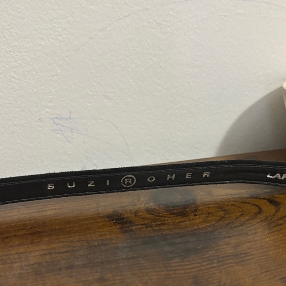 Suzi Roher Black Belt with Gold Accents - Picture 3 of 8